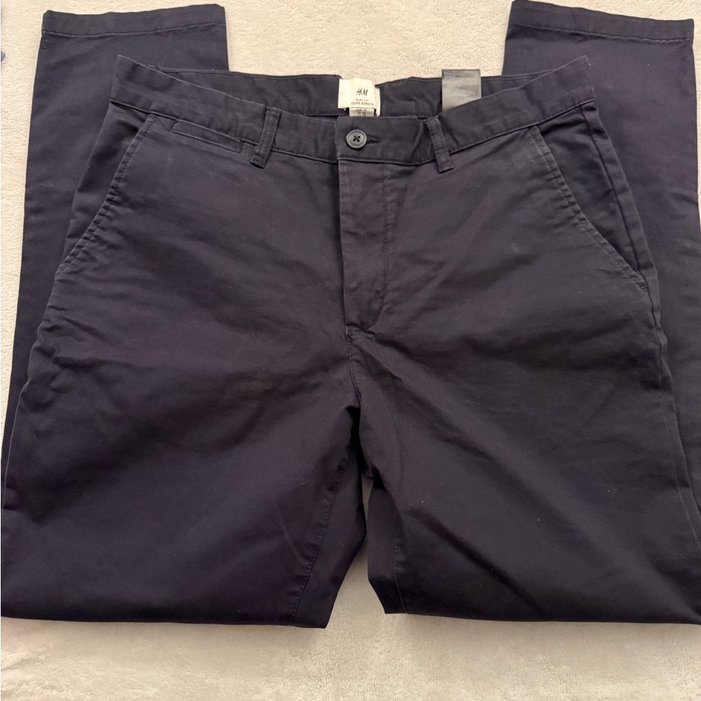 H&M Men's Dark Navy Chino Pants